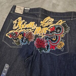 Vintage Y2K NINTH HALL AMBUSH Jeans Mens Size 38 Baggy Wide Leg New